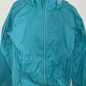 Medium Columbia Aqua Outdoor windbreaker Jacket